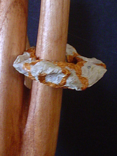 anello fascia oro2,papier machè.